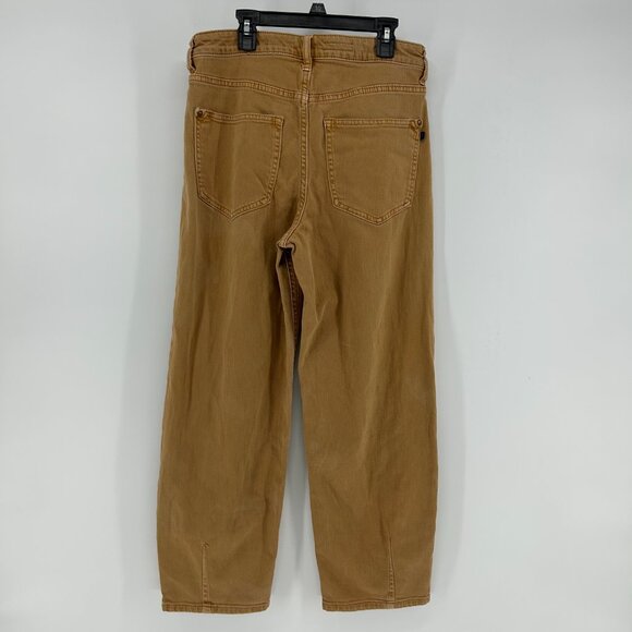 Pilcro Anthropologie The Breaker Jean Women's 28 Relaxed Denim Jeans Copper/Tan - Picture 4 of 12